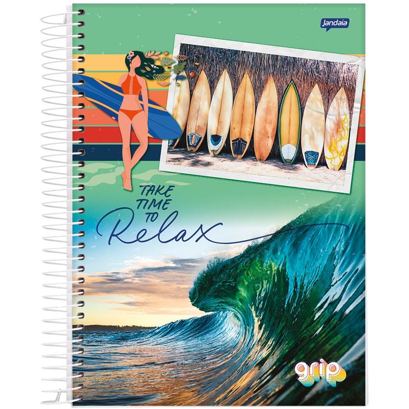 Cad Cd 10x1 Grip 160fls Jandaia 68758 - MEGA IMPRESS - Papelaria