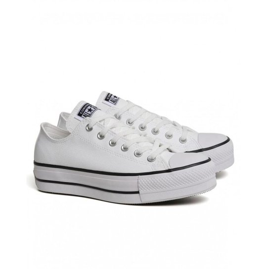 Tenis All Star Converse Feminino - Branco+Preto