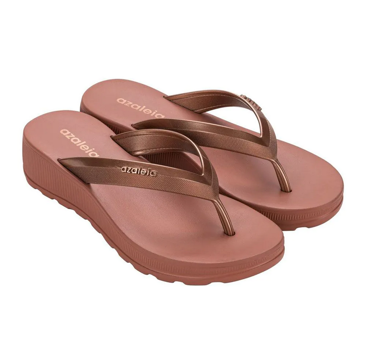 Sandália Azaleia Cobre Escuronude Frank Chaves Calçados