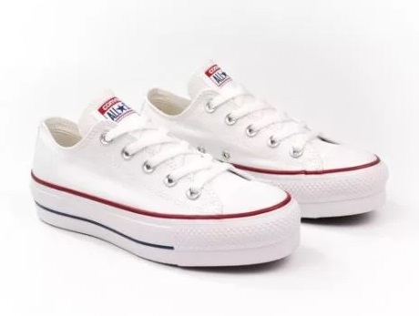 Converse All Star Plataforma Branco - Nacional - Com Garantia » Start Over