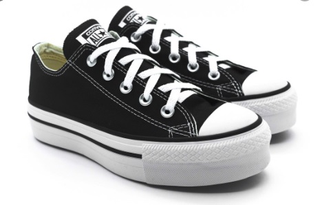 All star plataforma preto