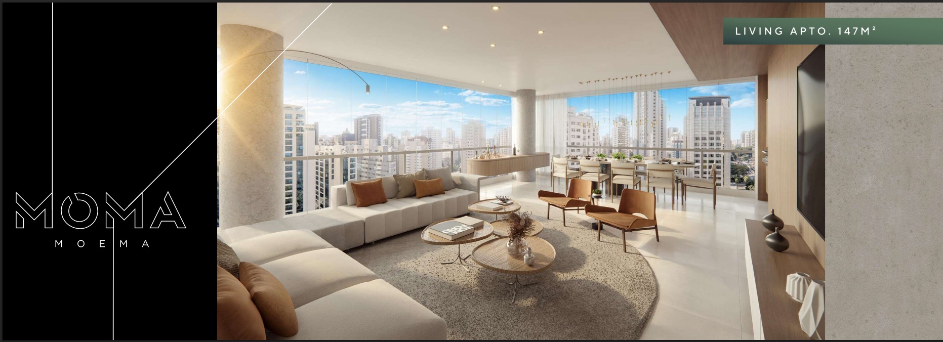 Living 147m² MOMA Moema