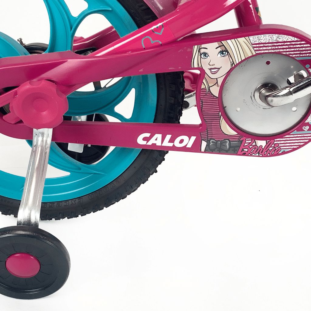 Bicicleta Caloi Barbie Aro 16 c/ Rodinhas Laterais Ros