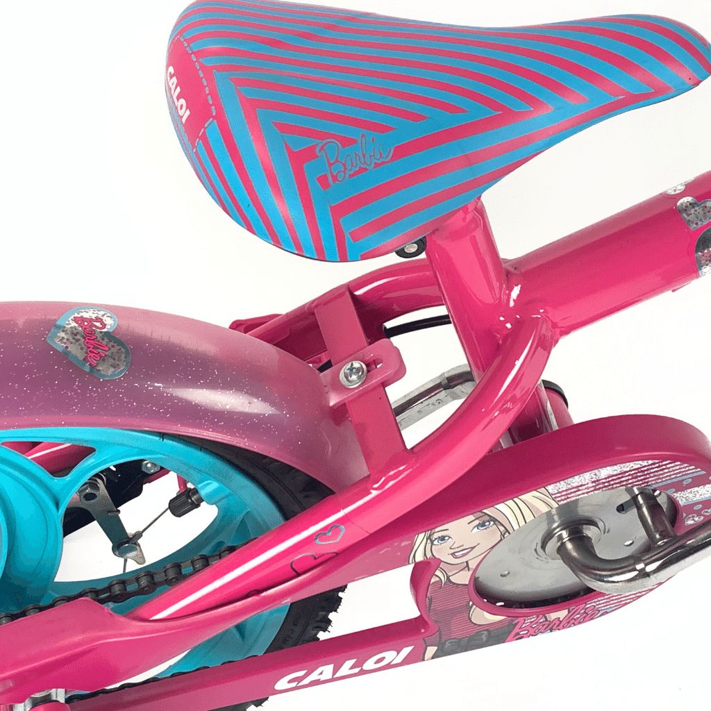 Bicicleta Caloi Barbie Aro 16 c/ Rodinhas Laterais Ros