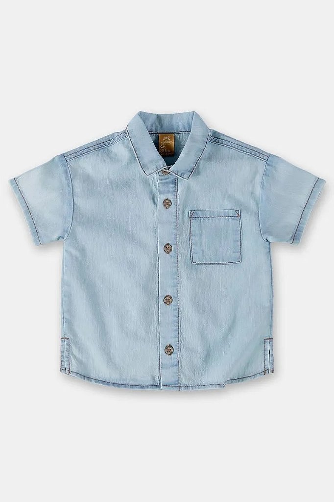 Camisa jeans cheap baby