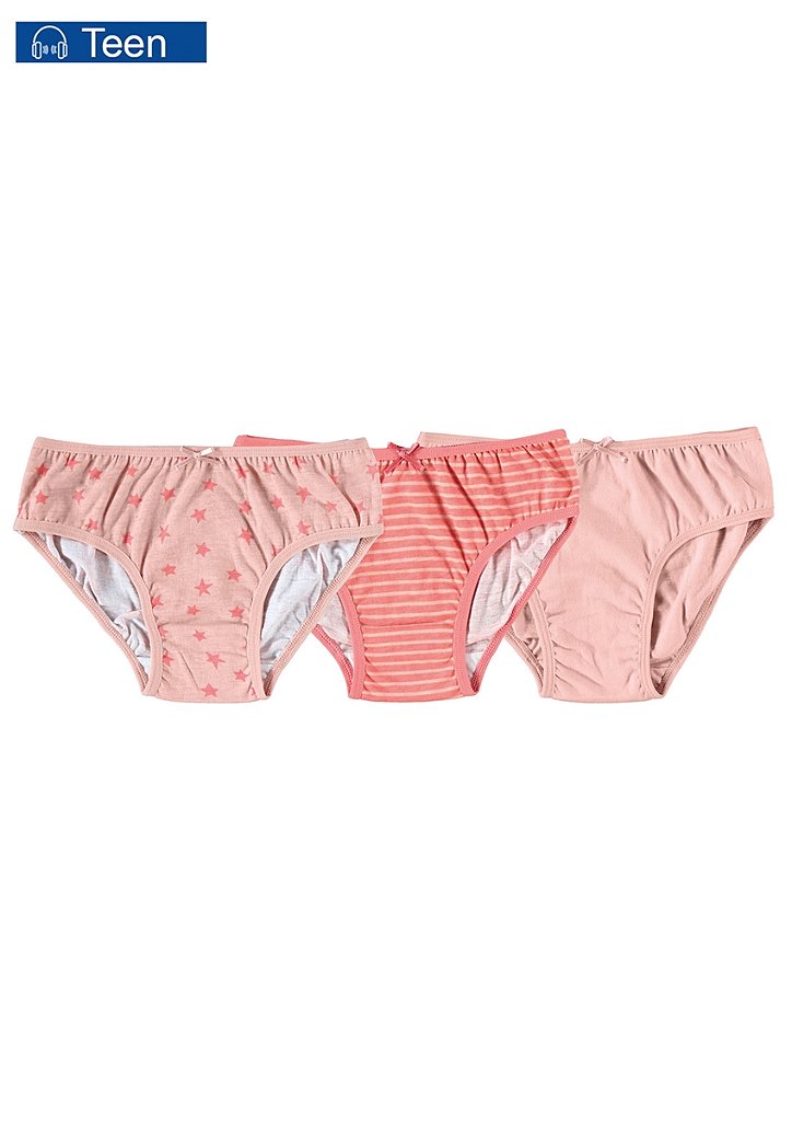 Conjunto De Roupas Íntimas Tween Para Meninas, 3 Peças/set