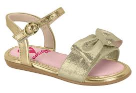 Sandalia Infantil Feminina Molekinha Dourado Ref