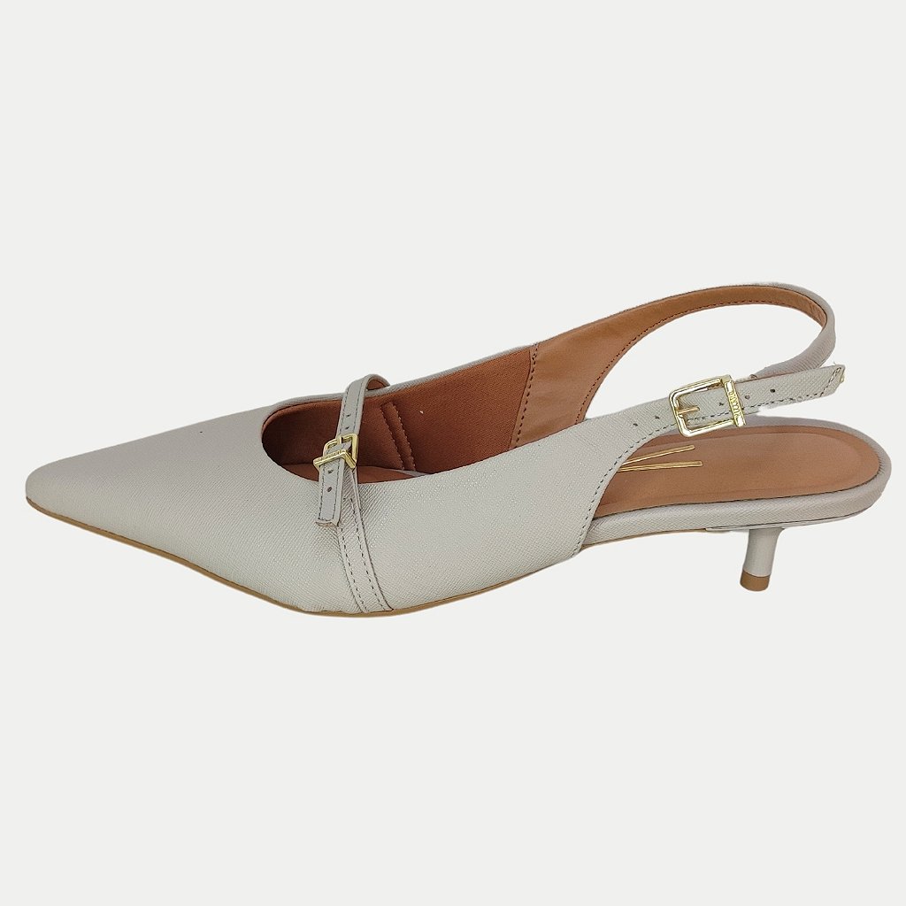 SAPATO VIZZANO SALTO BAIXO CHANEL CINZA FEMININO ADULTO Lojas Parati