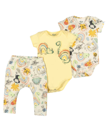 Kit Roupa Bebê Menino 0-3 Meses - 9 Pcs Bebe Reborn (55cm) 6 Bodys