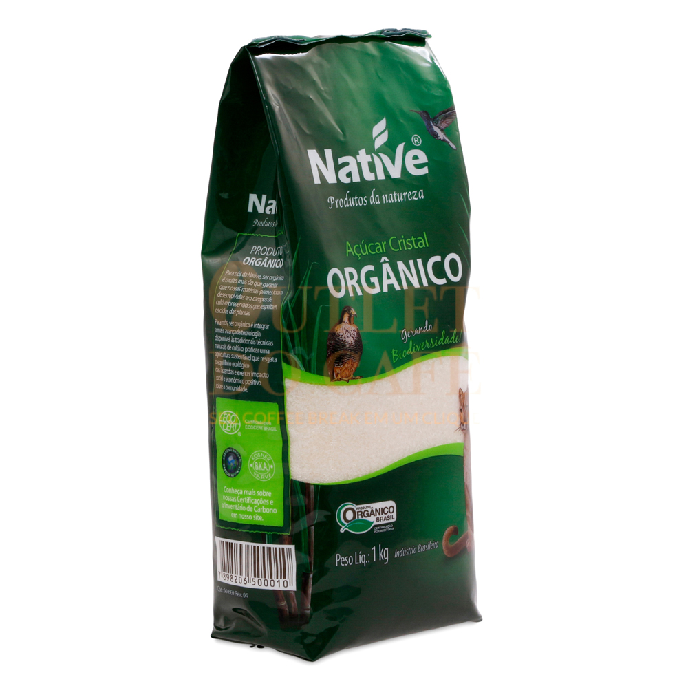 native-acucar-cristal-organico-1kg - Outlet do Café