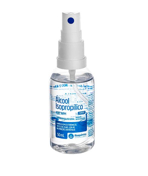 Álcool Isopropílico 100% Spray 50ml Rioquímica - NanaCare