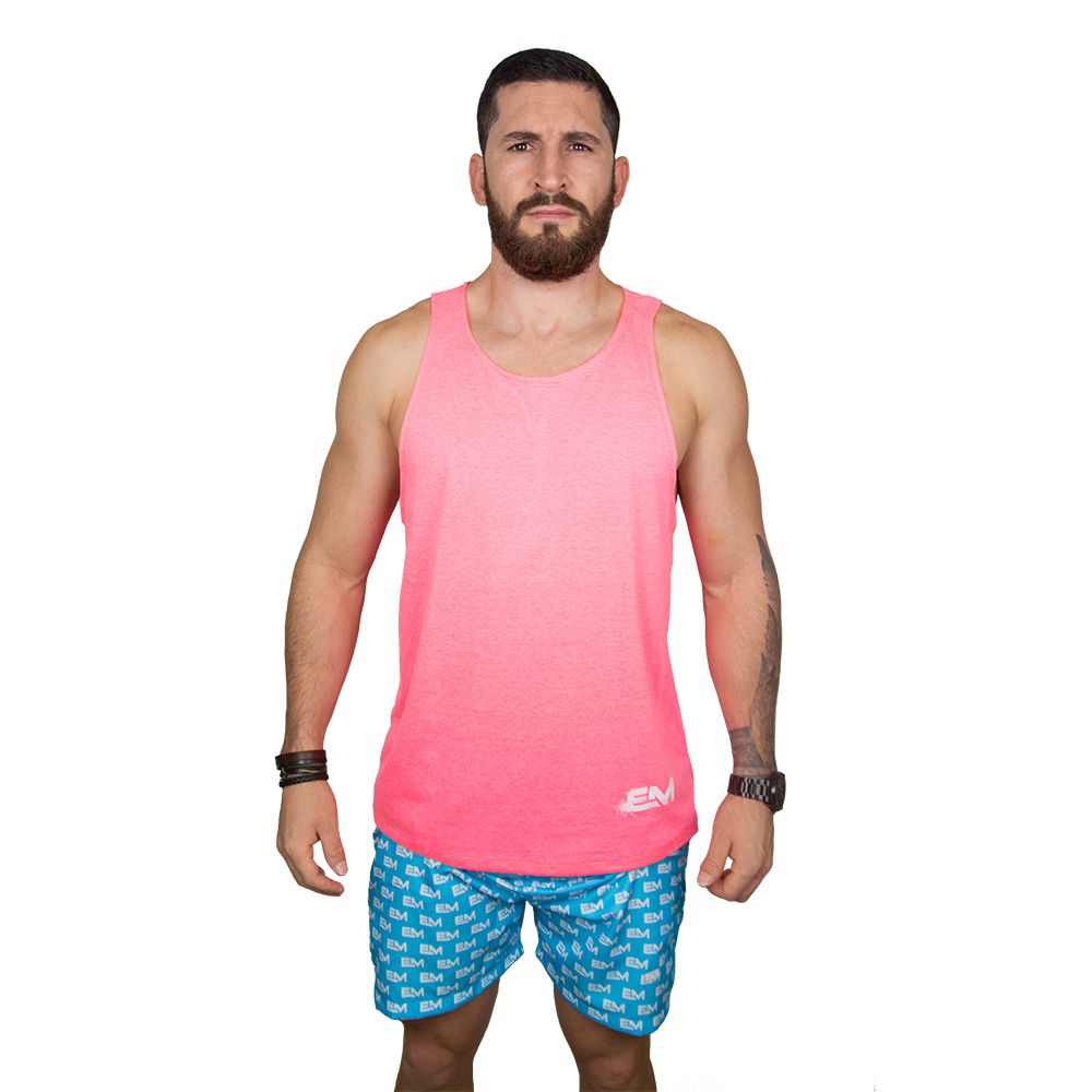 Camiseta Regata EM Masculina Rosa - Loja Virtual - Elivelton Machado