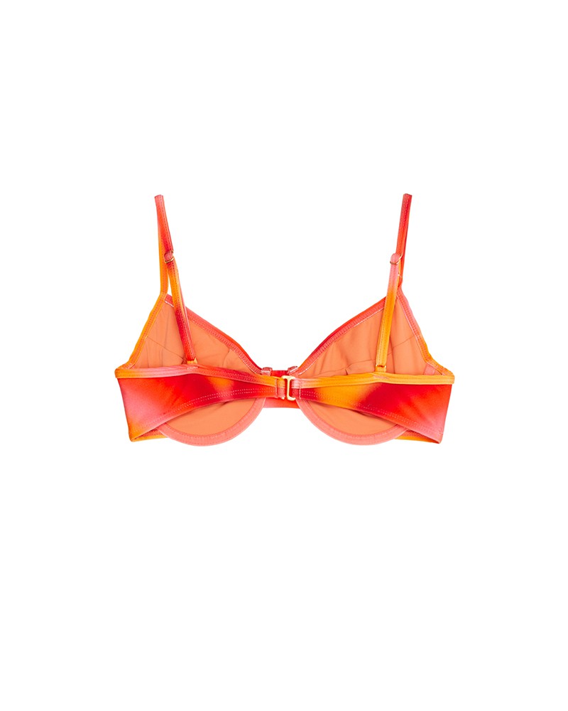 Top Biquíni Meia-Taça Vermelho – Melt Swim