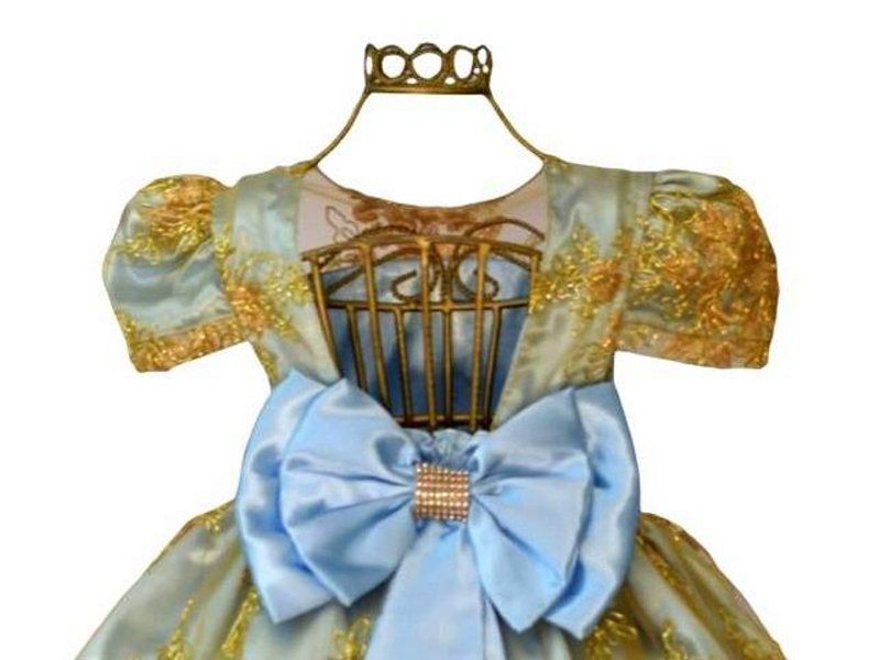 Vestido Infantil Azul Royal Festa Princesa Cinderela Aniversário Daminha  Florista Aia Dama Honra - Flor de Maria store