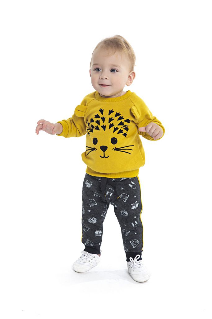 calça mostarda infantil