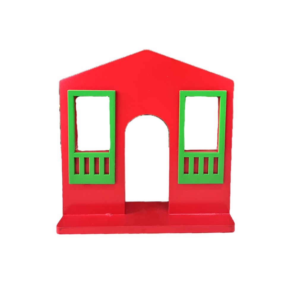 Casa Da Vila Festa Junina Pequena Vermelho Verde Decoração