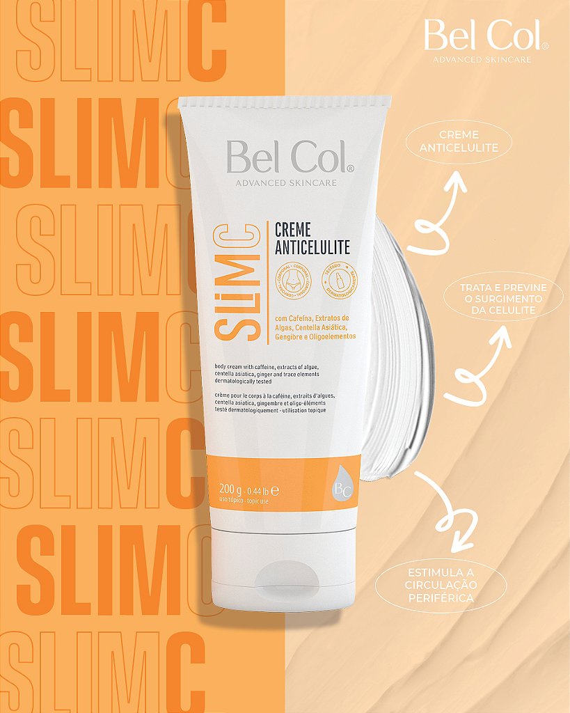 SlimC Creme Anticelulite Bel Col | Firmeza e Circulação Ativada