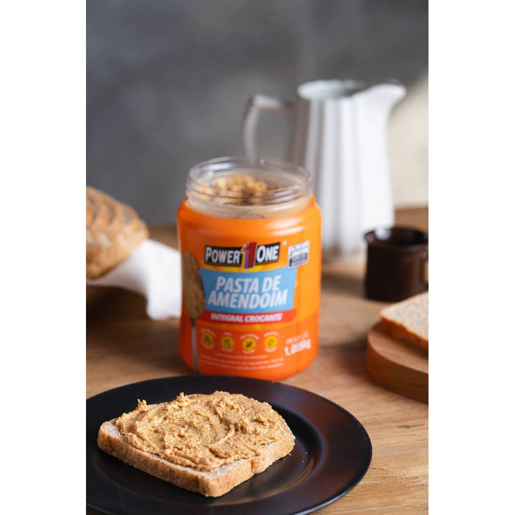Pasta de Amendoim Integral Crocante Power One-Zabelê Produtos