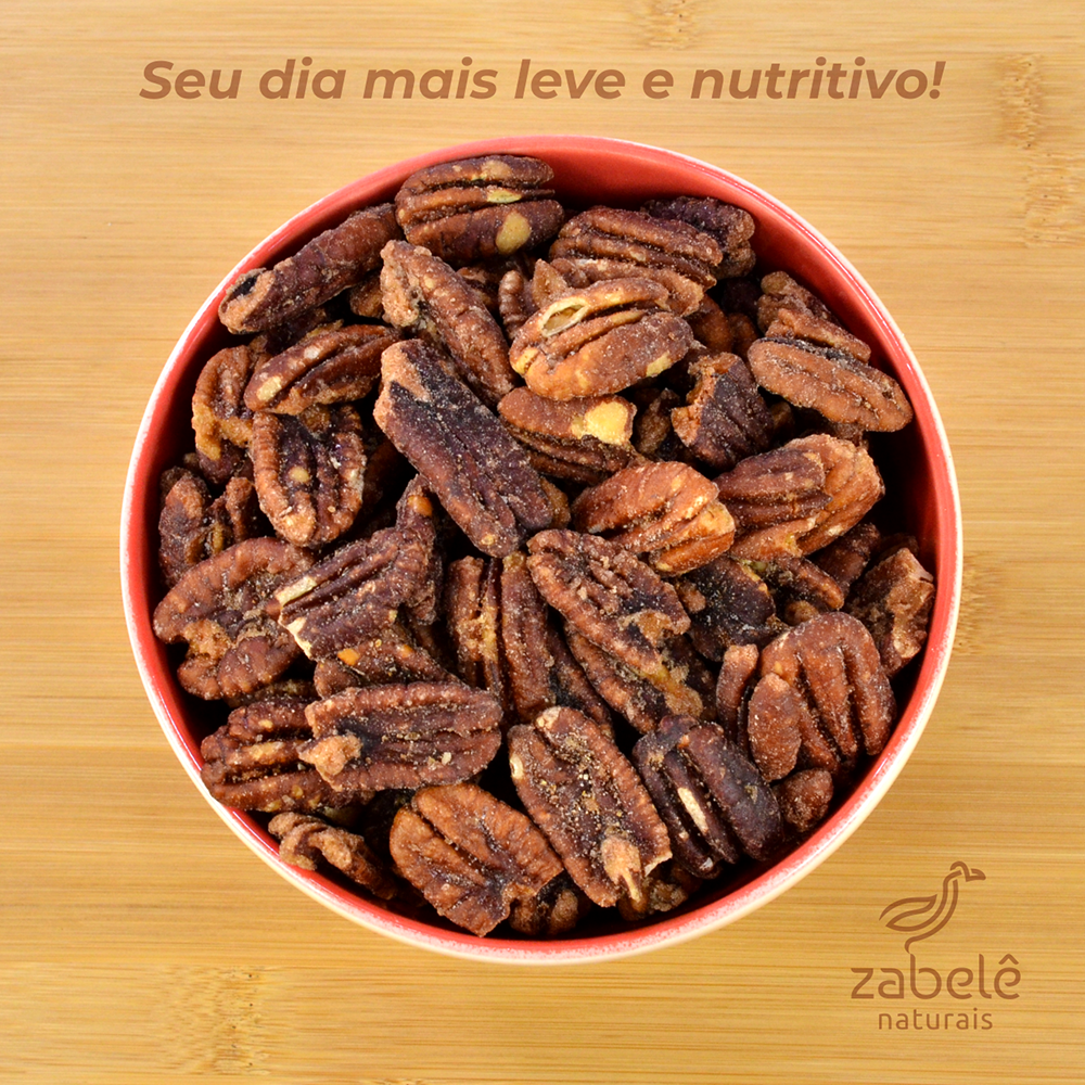 Nozes Pecan Agridoce | Zabele Produtos Naturais - Zabelê Produtos