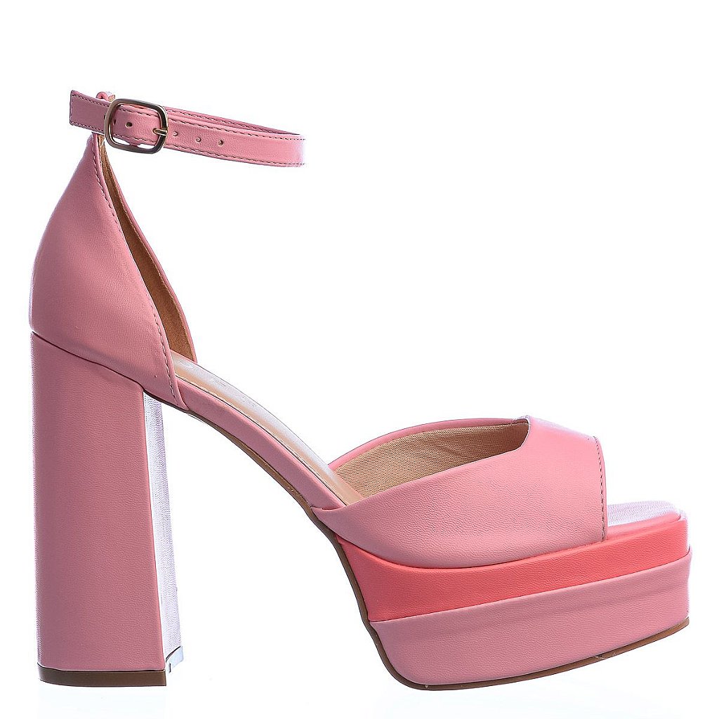 Sandália Feminina Meia Pata Offline Rosa Bebê Specchio Loja de