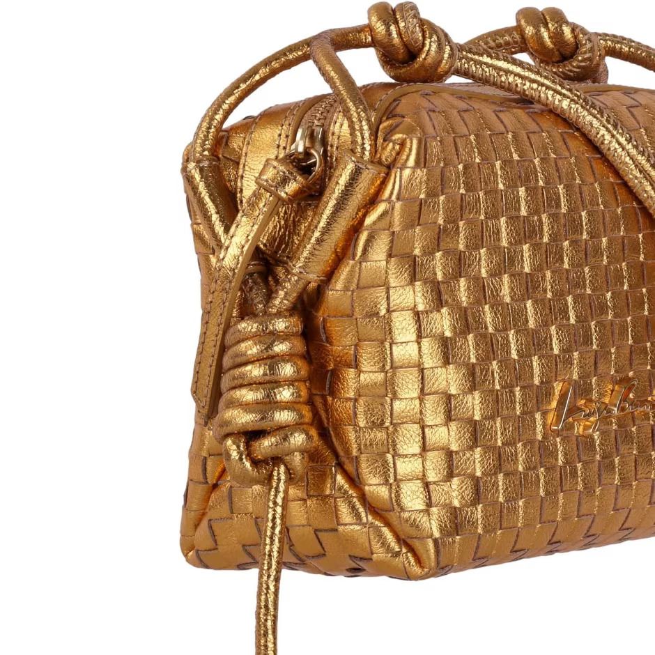 Bolsa Feminina Média Cobertura Tressê Luiza Barcelos Dourado