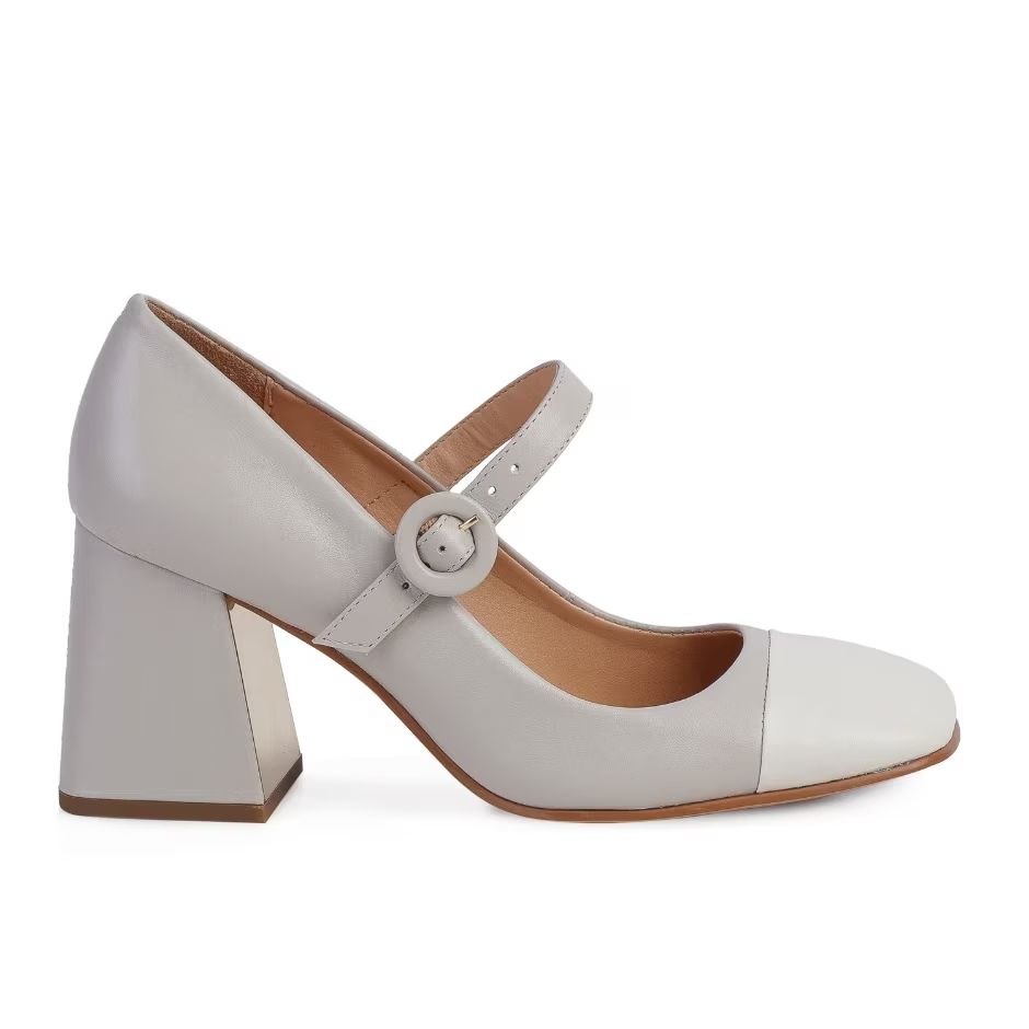 Scarpin Feminino Mary Jane Bicolor Luiza Barcelos Cinza - Specchio