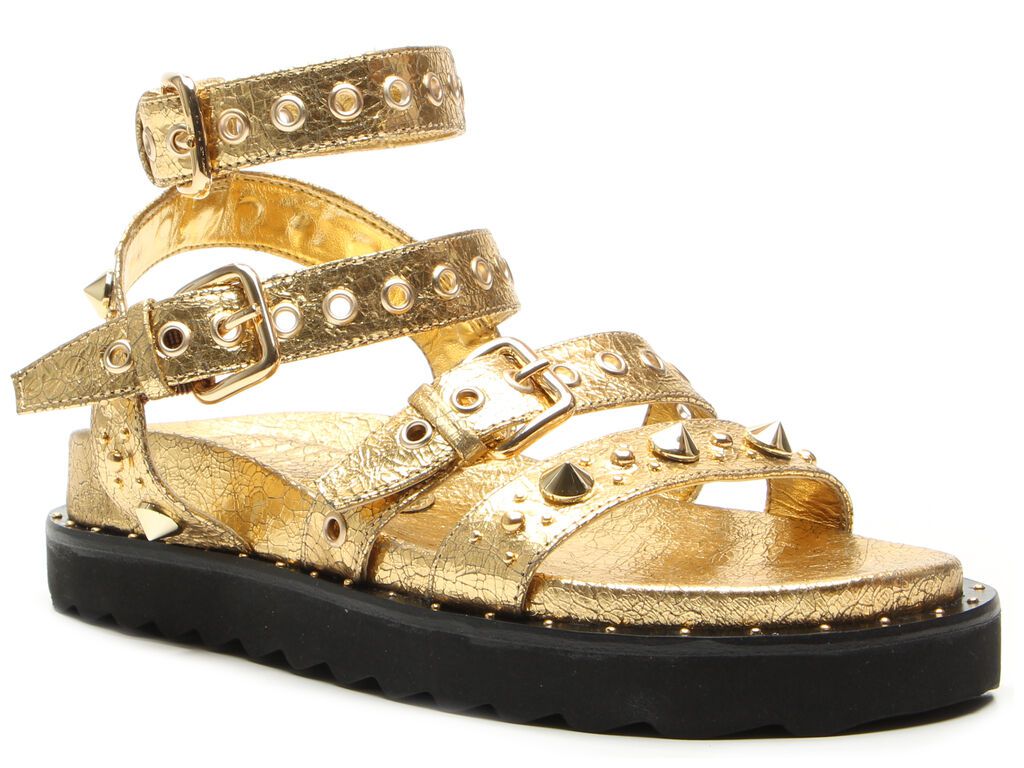 Papete Fivelas Spikes Craquelet Golden Volume VCZ FALL 24 Vicenza