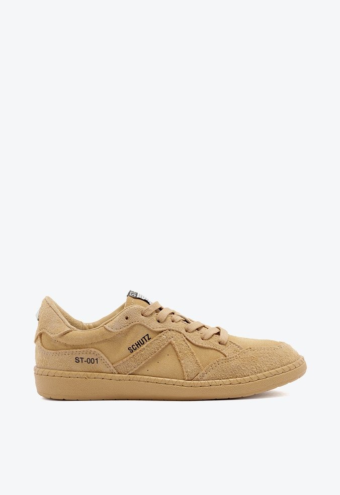 Tênis Couro Cadarço ST-001 Schutz Camel - Specchio | Loja de Moda