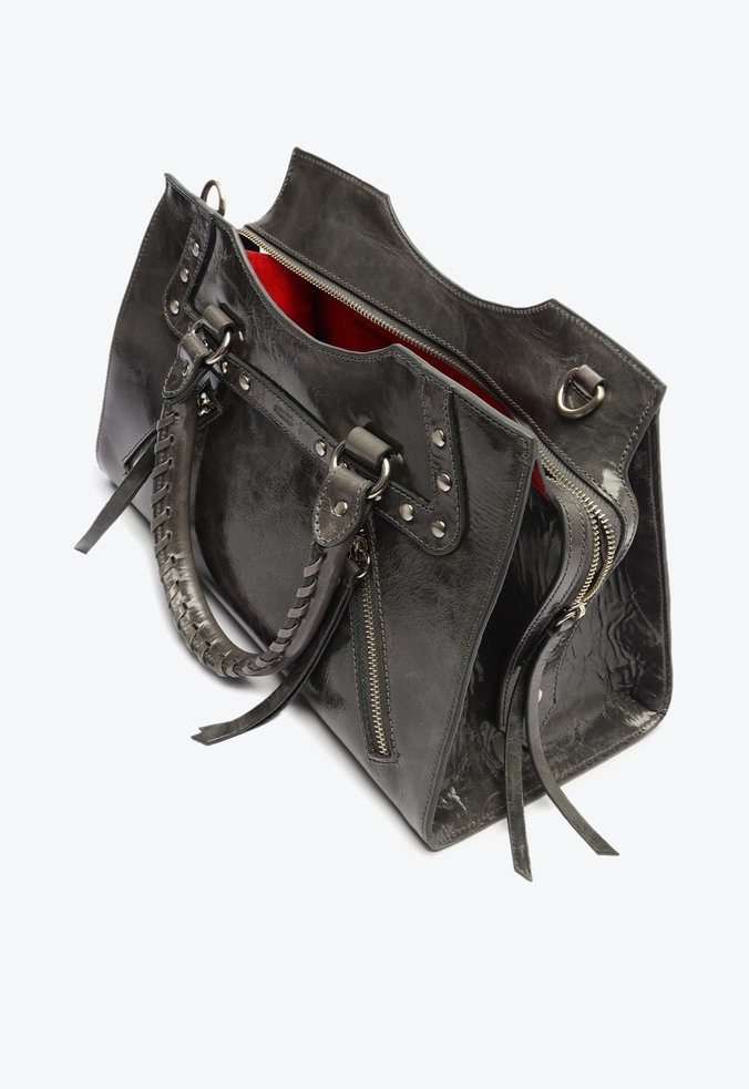 Bolsa Grande Tiracolo Couro Schutz Chumbo - Specchio | Loja de