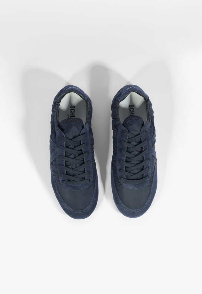 Tenis Camurça Sneaker Eight Cadarço Schutz Azul Marinho - Specchio