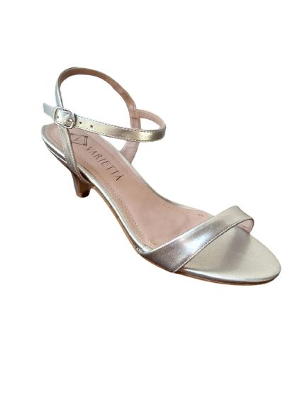 sandalia baixa prata