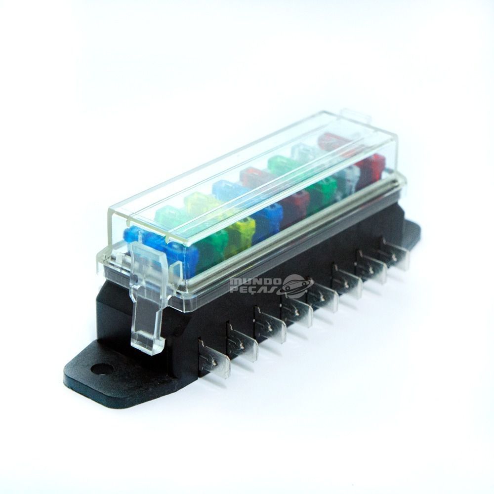 Caixa Porta Fusivel Universal Automotivo 8 Vias Fueltech Mta