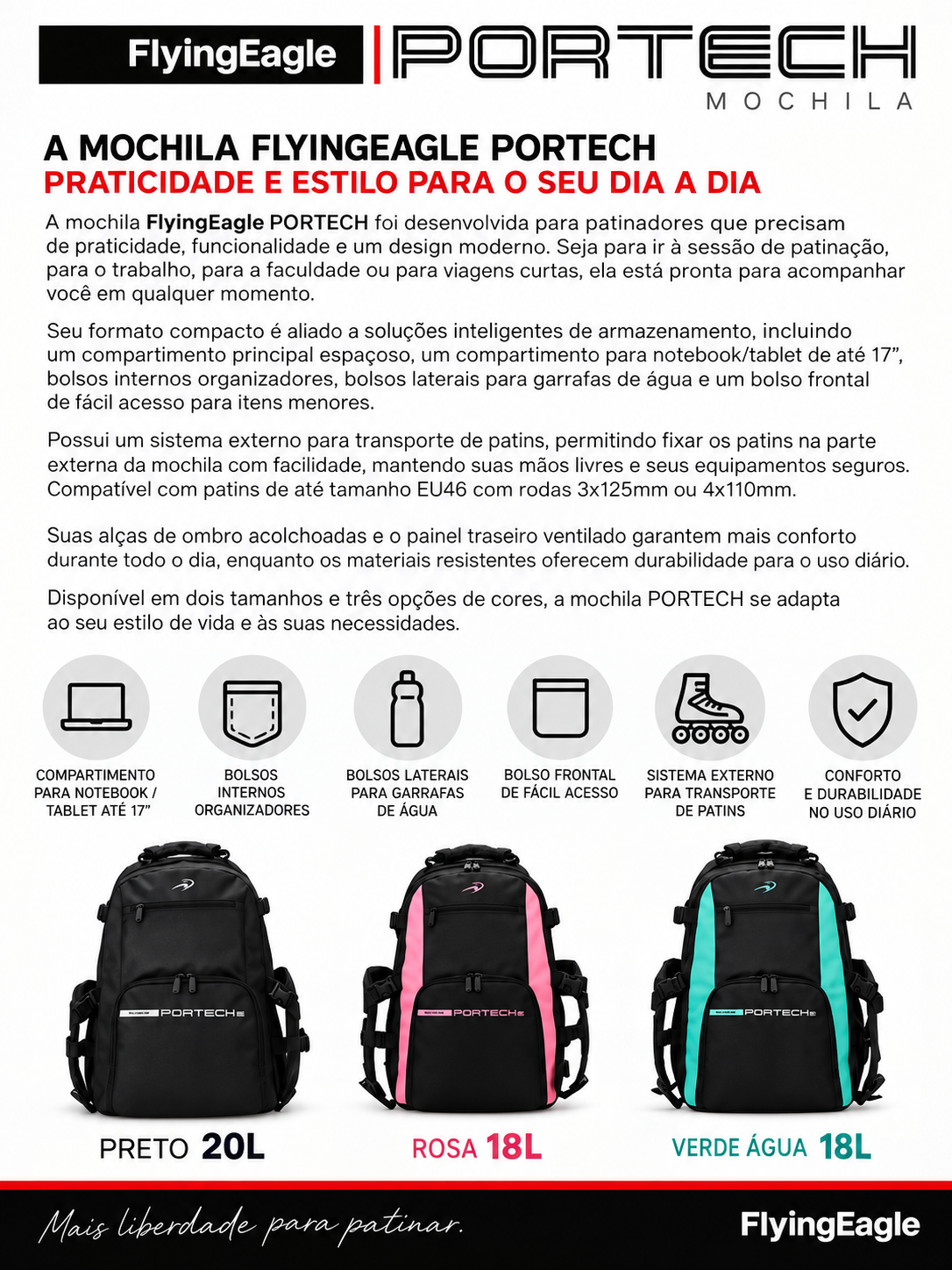 Mochila FlyingEagle PORTECH