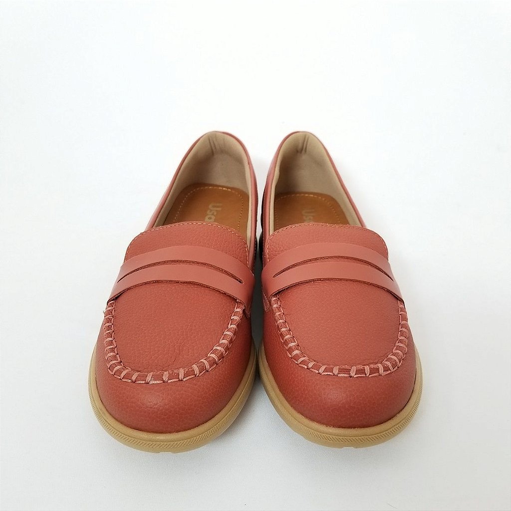 sapato mocassim feminino usaflex