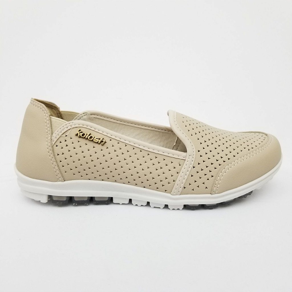 tenis casual bege feminino