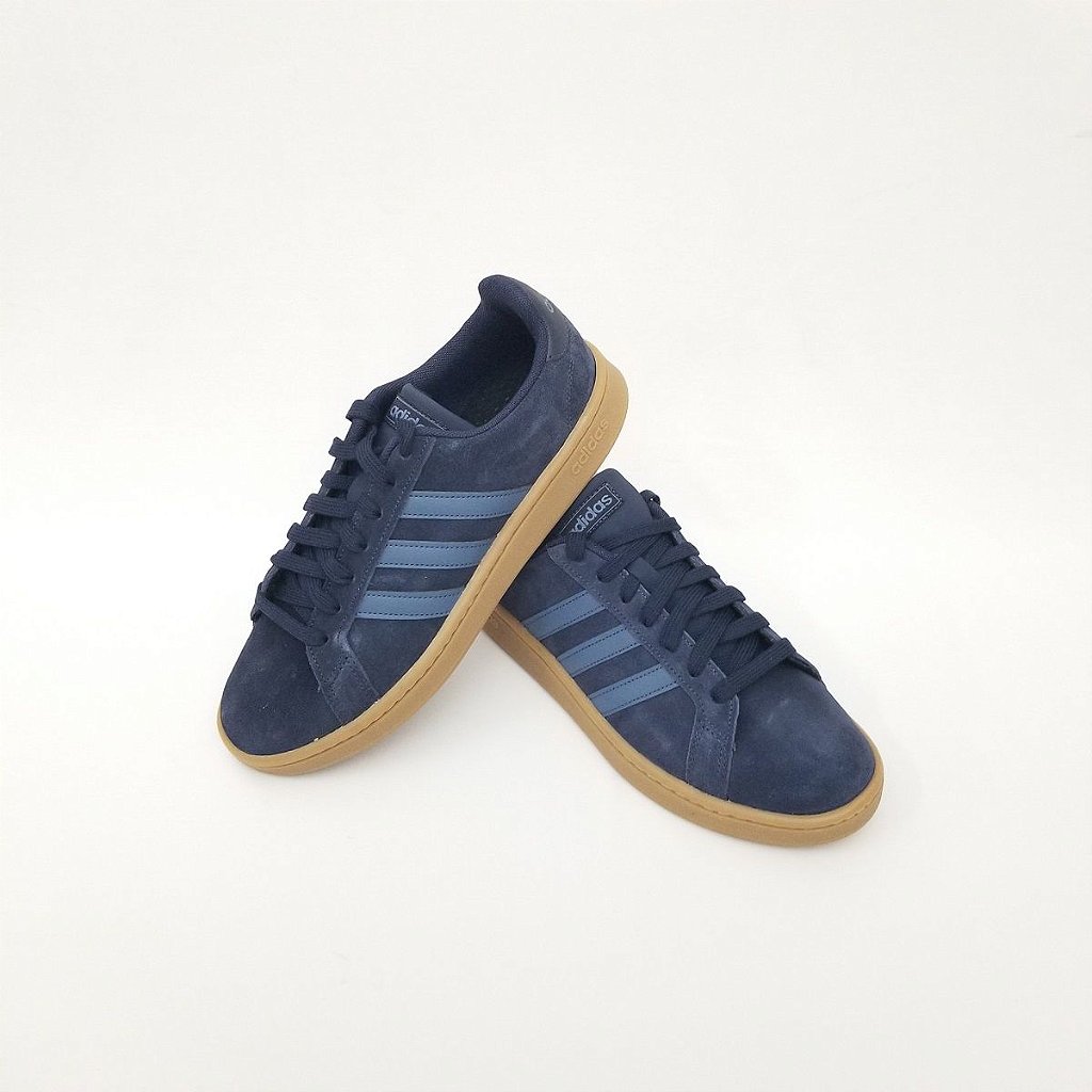 Adidas Men's Grand Court Shoes - Blue EE7880 - Trade Sports