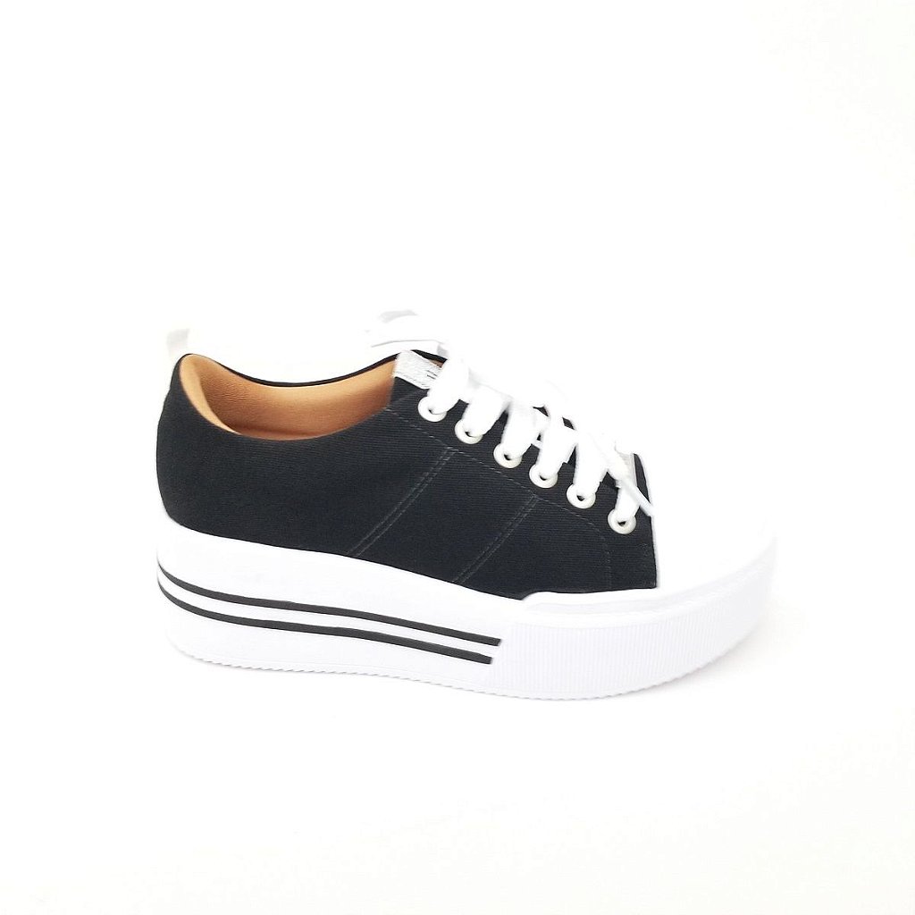 tênis feminino casual flatform vizzano