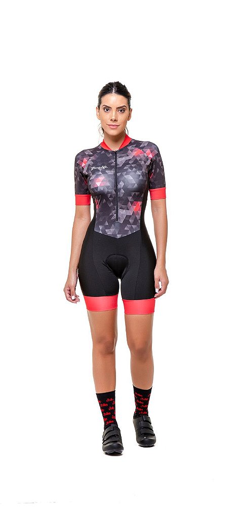 Comprar Macaquinho Ciclismo Feminino Colorido - Estampado - SPORT & FITNESS  - Roupas Ciclismo e Fitness - Melhor Performance no Seu esporte preferido