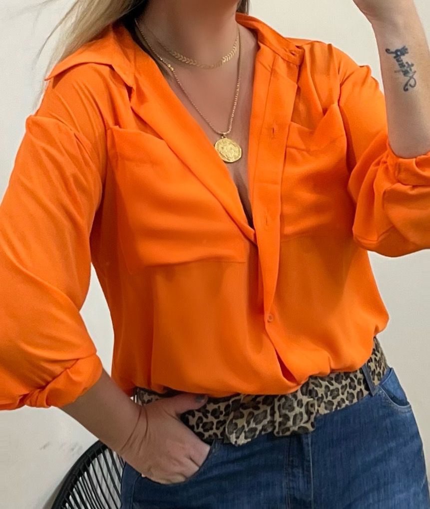 camisa laranja seda