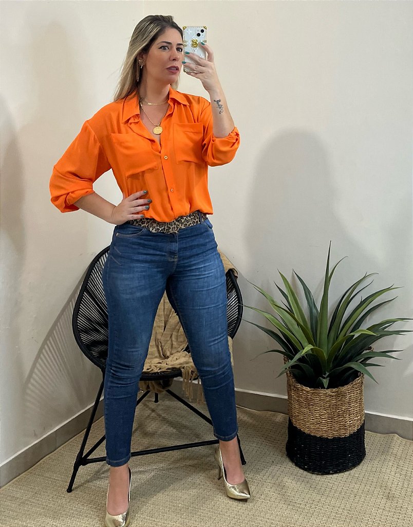 camisa laranja seda