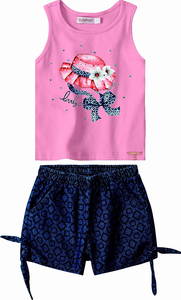 conjunto infantil feminino carinhoso