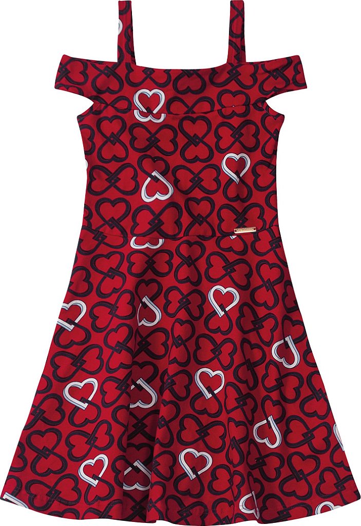 vestido vermelho juvenil