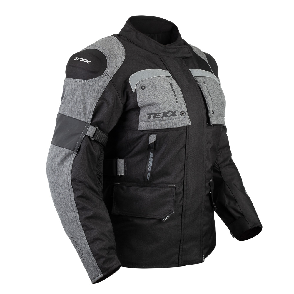 Jaqueta Texx Armor Ld Fem Pret Cinz S - Casa do Motociclista