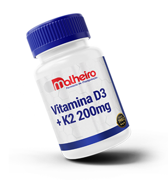 Vitamina D3 10.000 UI + K2 200 mcg: Suporte à Saúde Óssea e Equilíbrio do Organismo