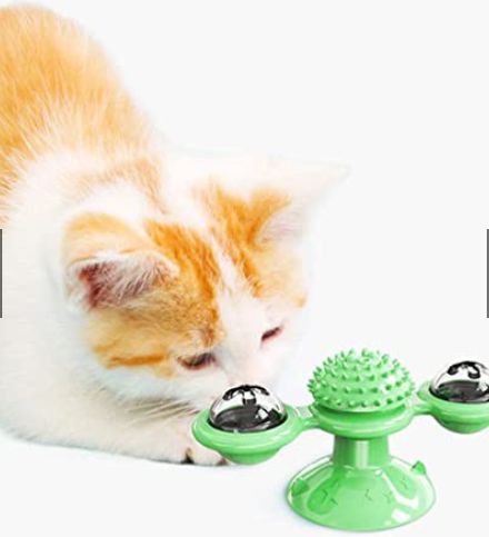 Compra online de Moinho de vento brinquedos para gatos, quebra