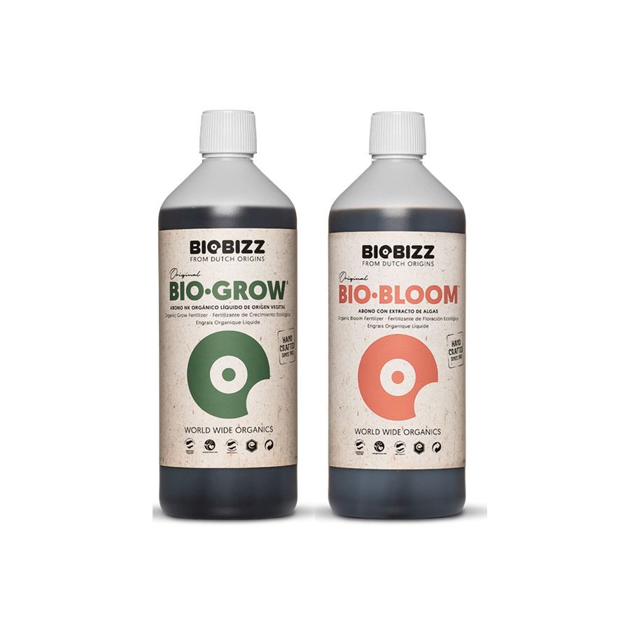 Kit Bases Orgânico Grow + Bloom 1L: BioBizz | GrowFert - GrowFert