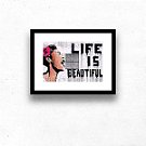 Quadro Decorativo Banksy Life Is Beautiful Sala Mais Barato