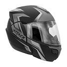 Capacete Moto Fechado Attack HSA Viseira Cristal Preto/Cinza