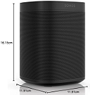 CAIXA DE SOM SONOS ONE SL S38 127V/220V PRETO (OUTLET) BOX - GPJ