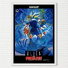 Quadro Alien vs Predator - Pôster Arcade Capcom - Final Frame